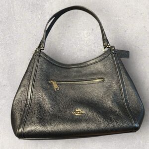 Coach Kristy Shoulder Bag No. C6231 – Black Pebbled Leather 2021-Preowned